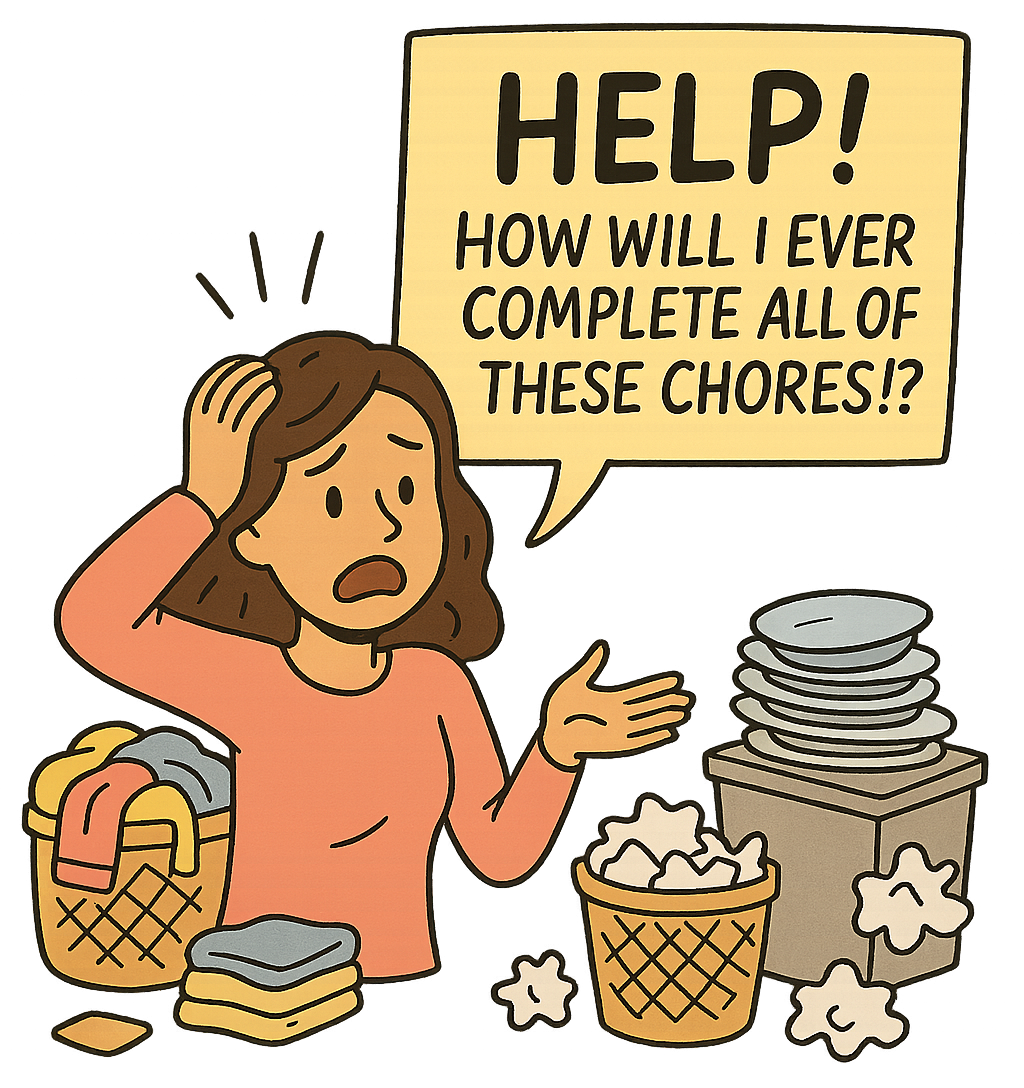 Sticky Chores promo character